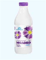 Молоко "Добрыня" пастеризованное п/б  3,2% 900гр 10063